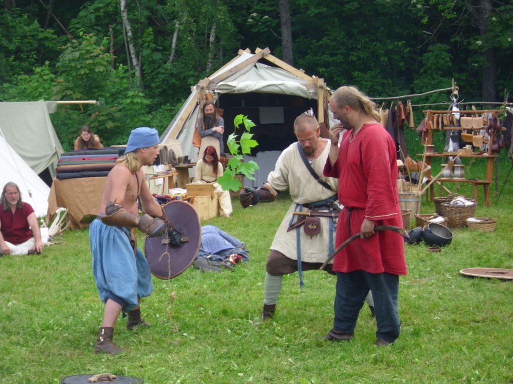 Jomsviking fighting exhibition